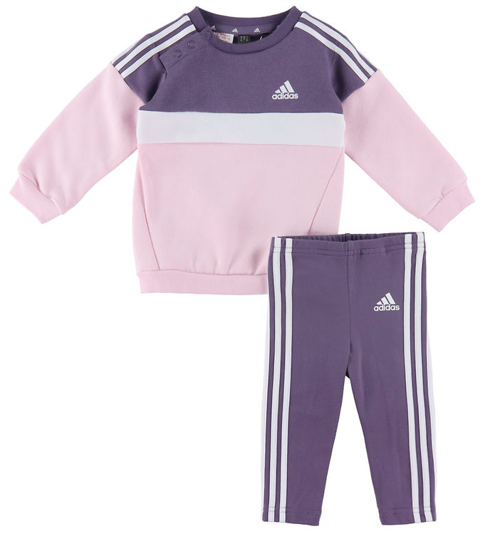 13: adidas Performance Sweatsæt - IG 3S TIB FL TS - Lilla/Rosa