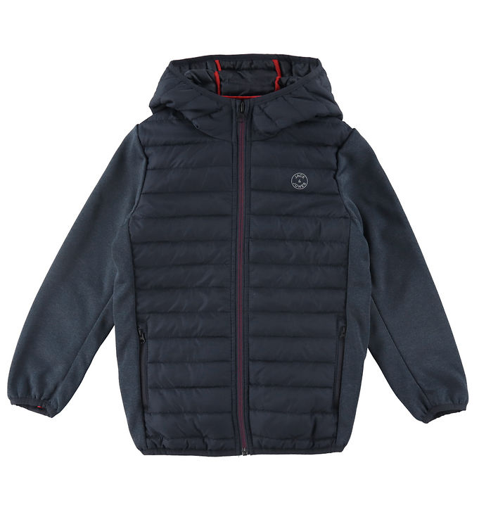 Jack & Jonas Dynejakke Jjemulti Noos Navy Blazer M. Rød