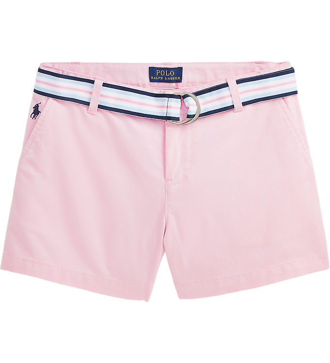 8: Polo Ralph Lauren Shorts - Chino m. Bælte - Pink