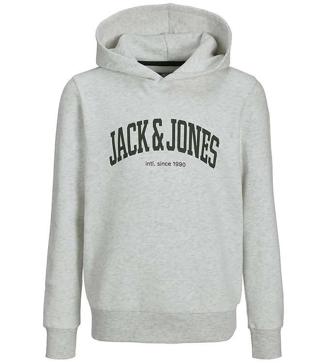 Jack & Jones Hættetrøje - JjeJosh - White Melange