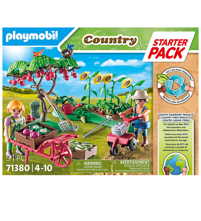 Playmobil Country - Starter Pack Bondegård Køkkenhave 91 Del unisex
