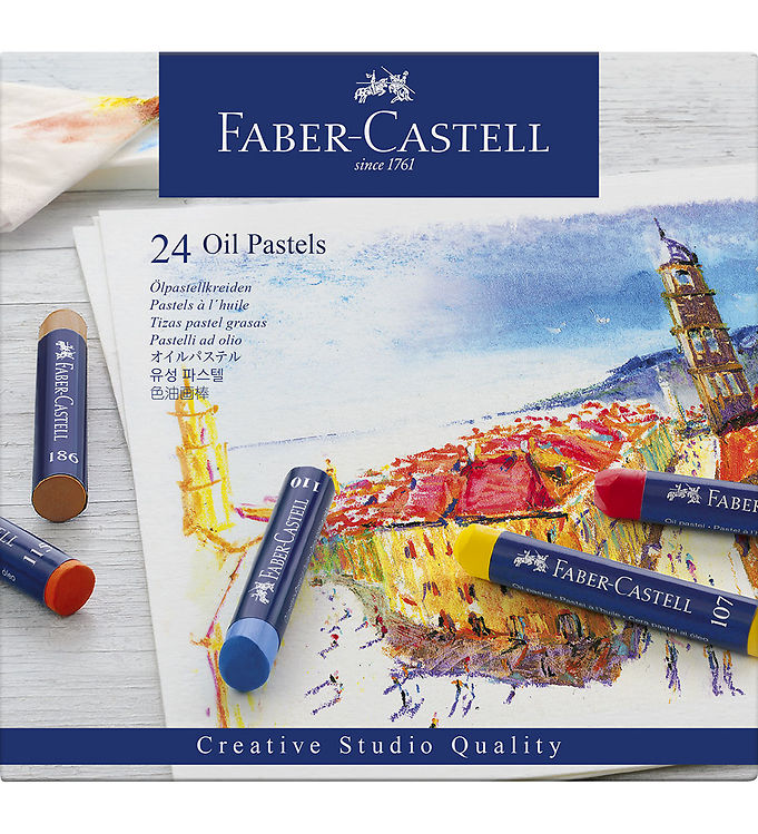 Billede af Faber-Castell Fedtfarver - 24 stk