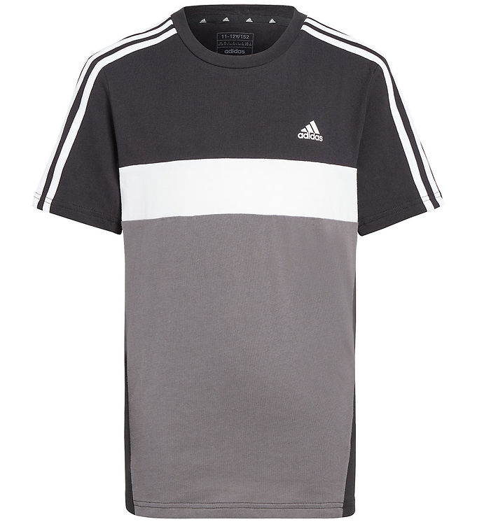 adidas Performance T-shirt - J 3S TIB T - Sort/Grå