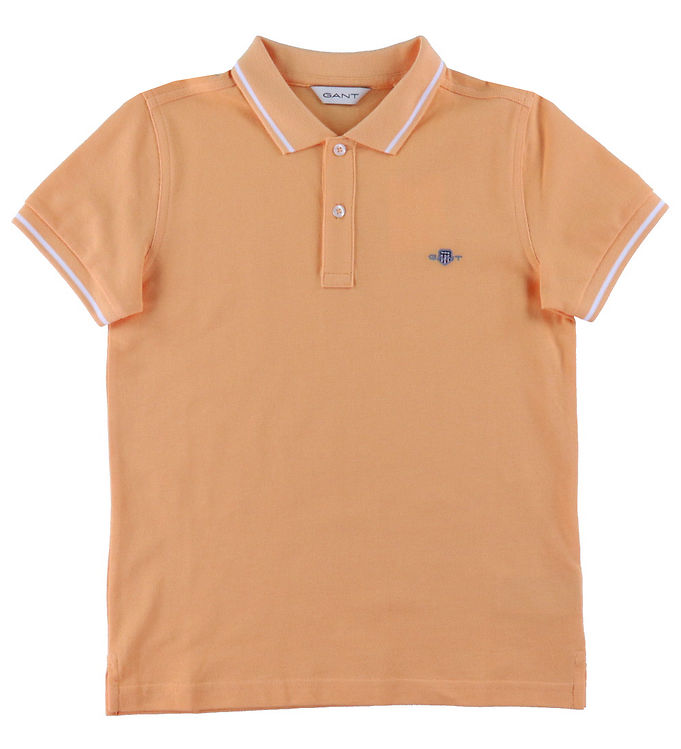 Gant Polo Shield Coral Apricot
