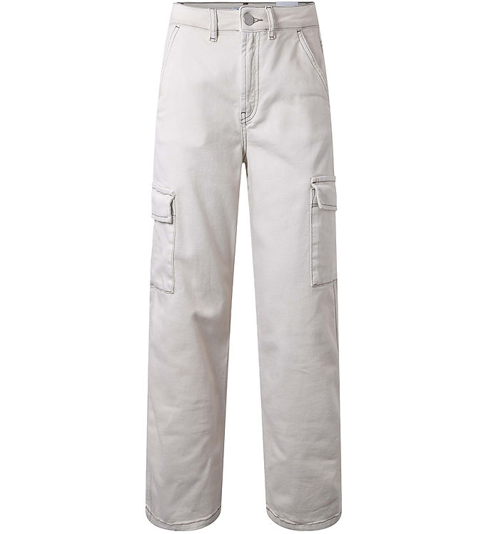Hound Jeans Contrast Denim Wide Bone White