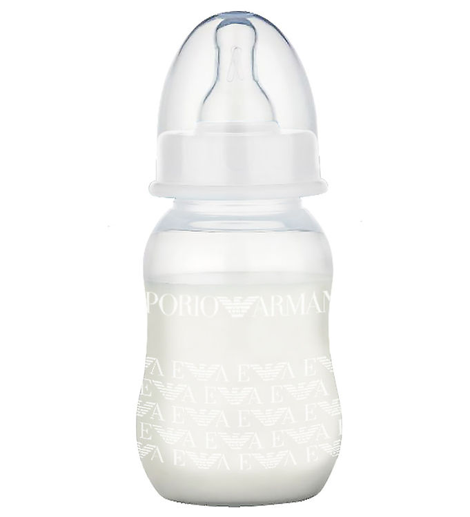 Emporio Armani Sutteflaske - Plast/Silikone - 130 ml - Hvid