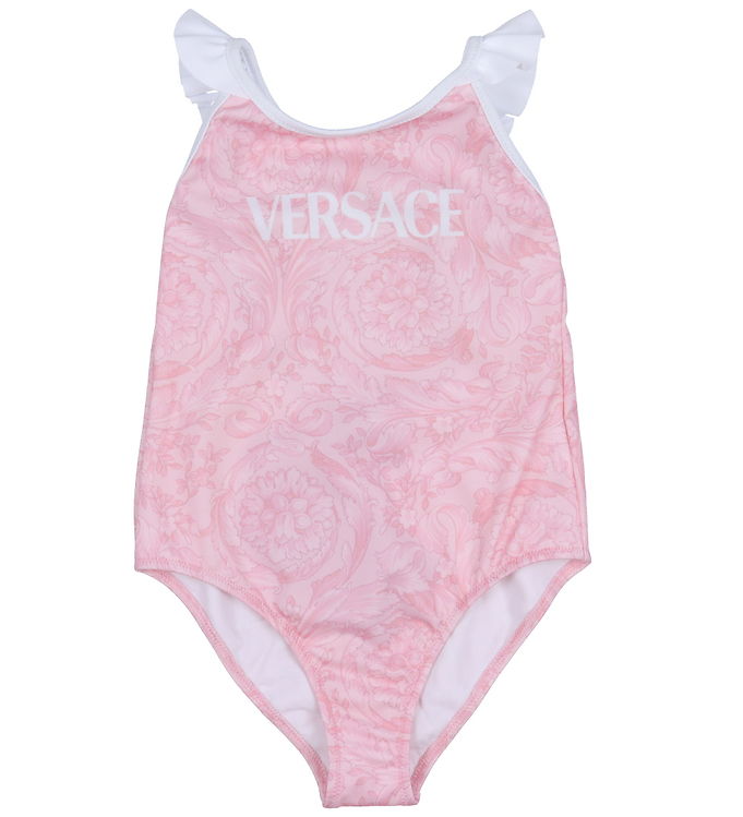 Versace Badedragt Rosa Hvid Print