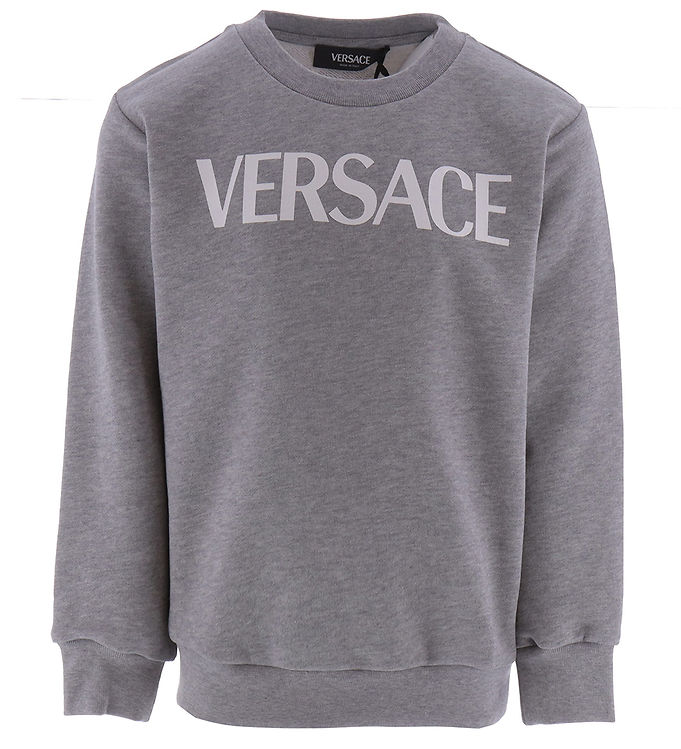 Versace Sweatshirt - Gråmeleret m. Hvid
