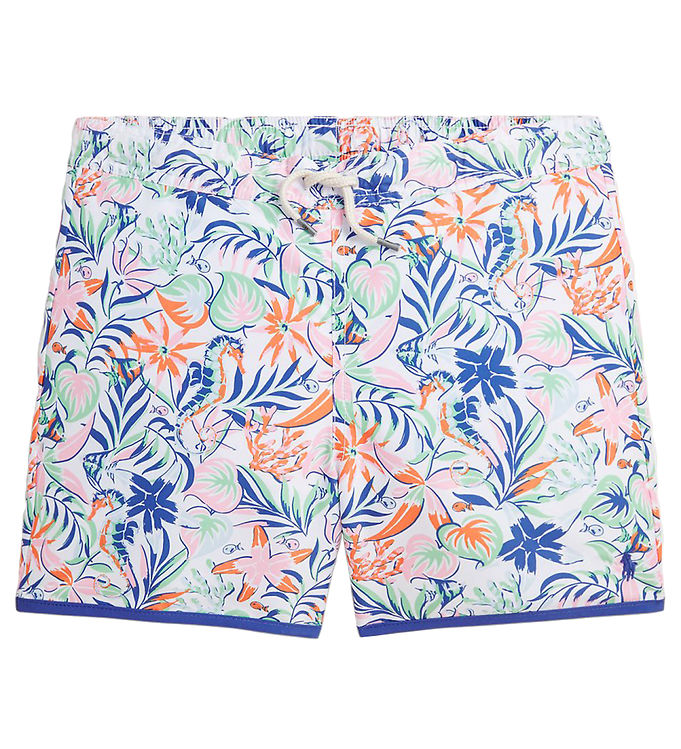 Polo Ralph Lauren Badeshorts Briggs Hvid Blå Grøn Orange
