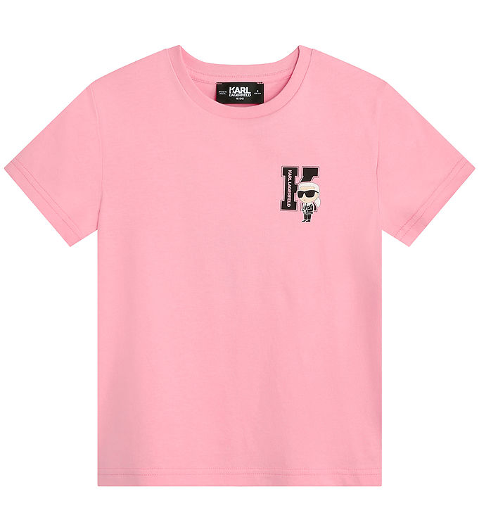6: Karl Lagerfeld T-shirt - Pink m. Print