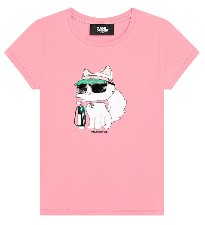 7: Karl Lagerfeld T-shirt - Pink m. Kat