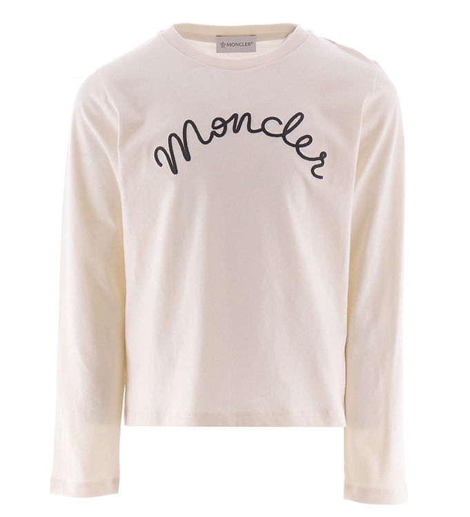 #3 - Moncler Bluse - Cream m. Broderi