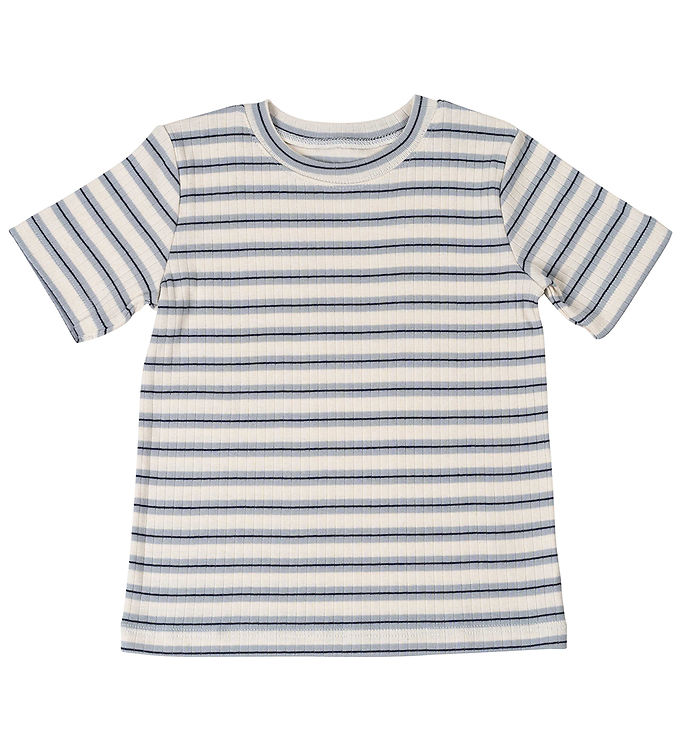6: Minimalisma T-shirt - Nirvana - Rib - Ocean Stripes