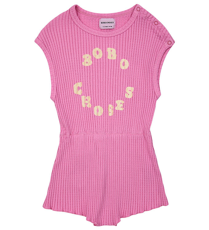 Bobo Choses Sommerdragt Rib Circle Pink