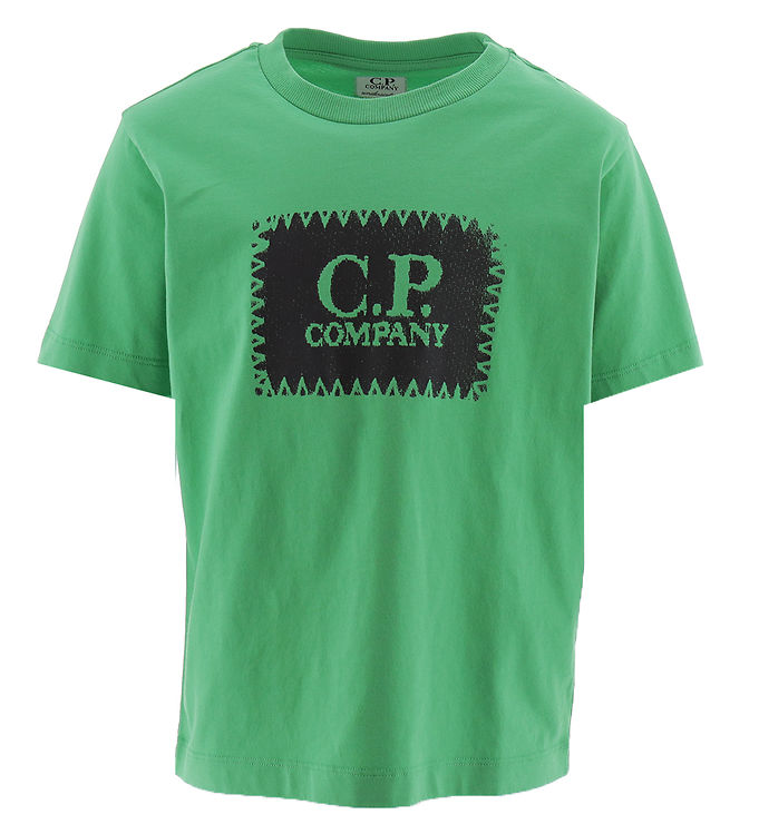10: C.P. Company T-shirt - Classic Green m. Sort
