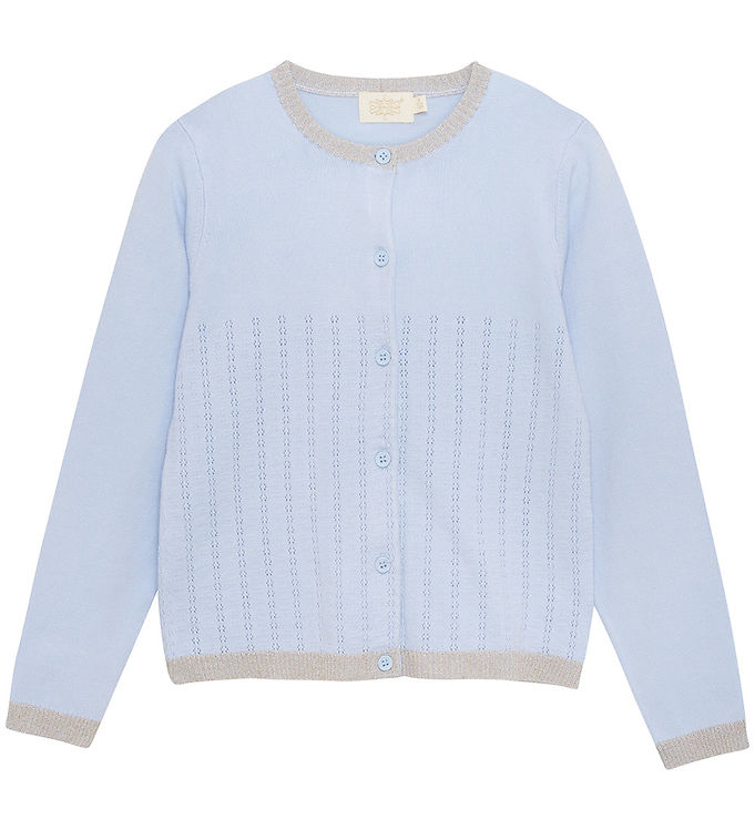 Creamie Cardigan Pointelle Xenon Blue