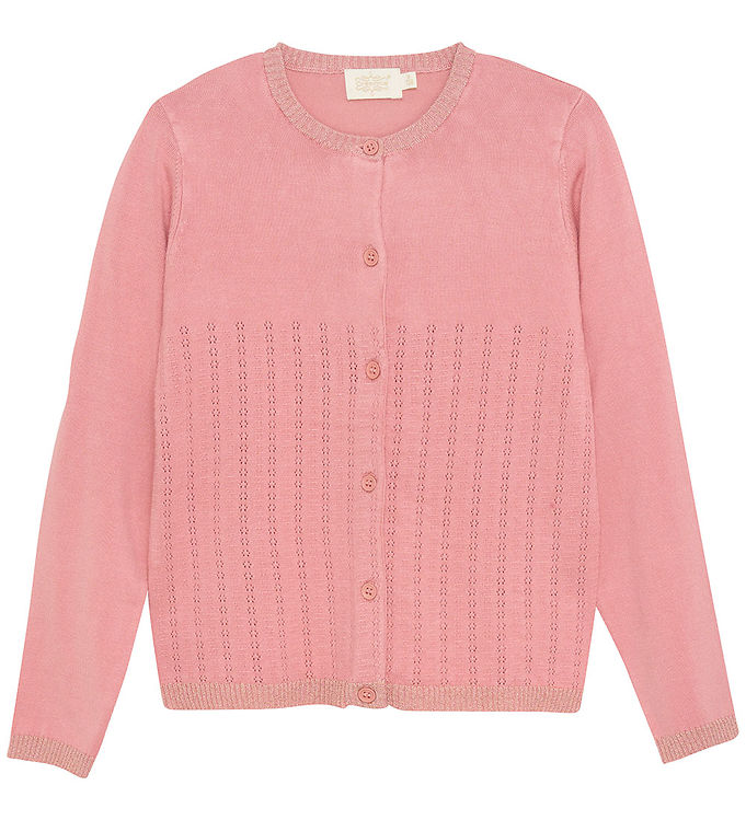 Creamie Cardigan Pointelle Brandied Apricot
