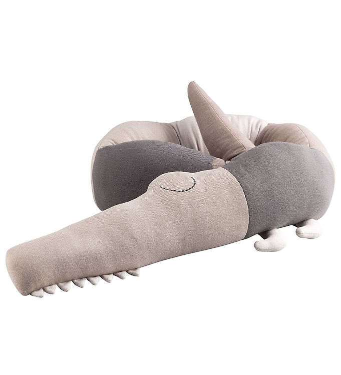 #3 - Sebra Strikket pude Sleepy Croc Seabreeze Beige