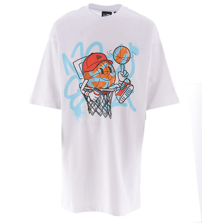 New Era T-shirt Ne Spray Graphc Hvid