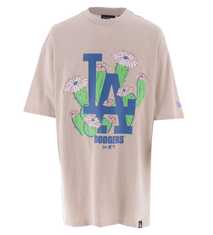 New Era T-shirt Floral Beige