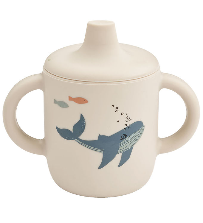 Liewood Kop m. Tud - Neil Sippy Cup - Silikone - Sea Creature/Sa