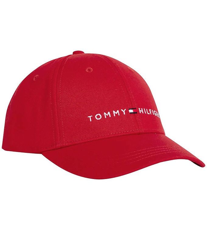 8: Tommy Hilfiger Kasket - Essential - Primary Red