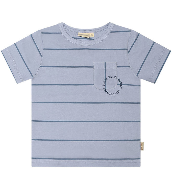 12: T-shirt kortærmet Pocket - BLUE - 80