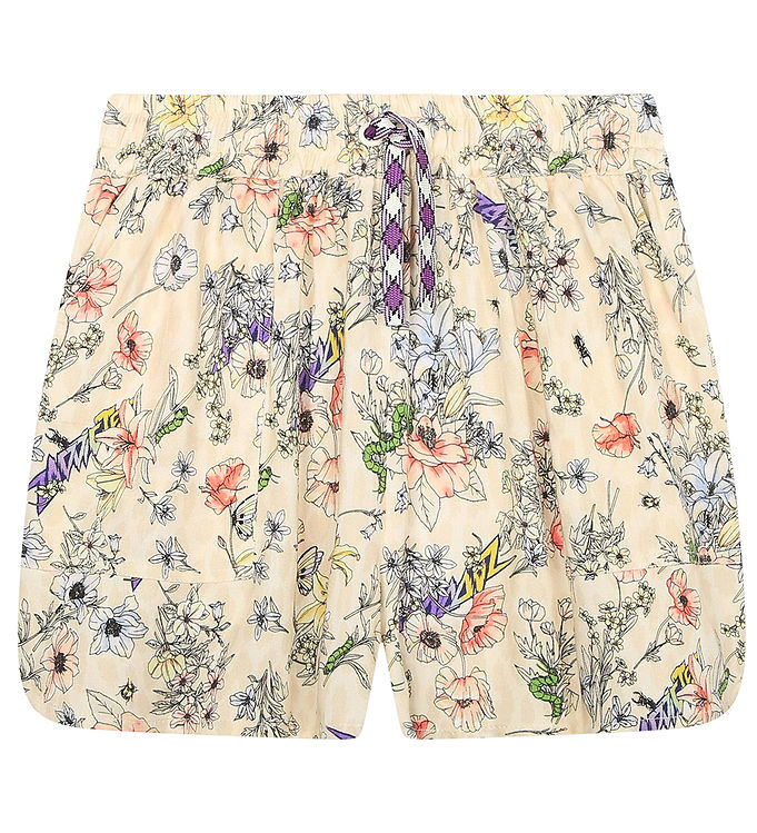 6: Zadig & Voltaire Shorts - Nicole - Cream m. Blomster