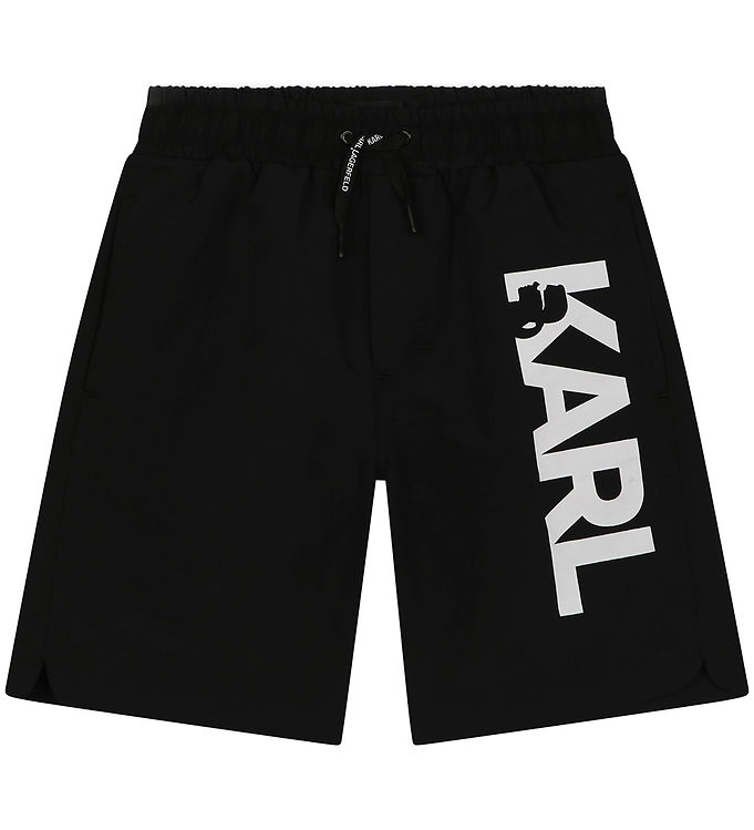 Karl Lagerfeld Badeshorts Sort M. Hvid