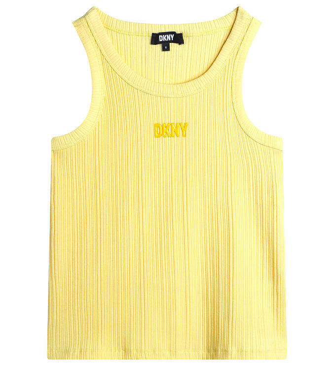 DKNY Tanktop - Rib - Straw Yellow