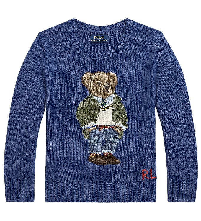 Polo Ralph Lauren Bluse Strik Beach Royal Bamse