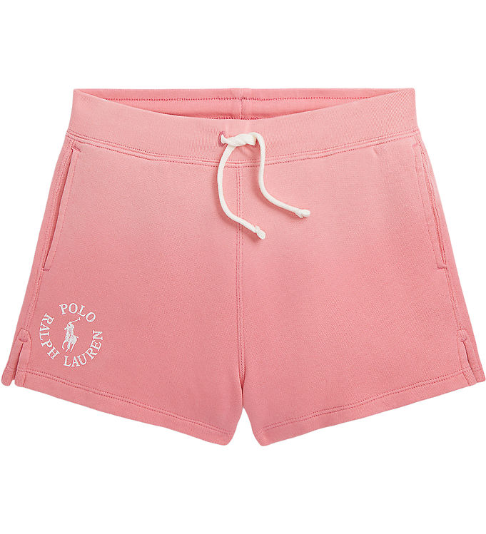 #2 - Polo Ralph Lauren Sweatshorts - Ribbon Pink m. Hvid