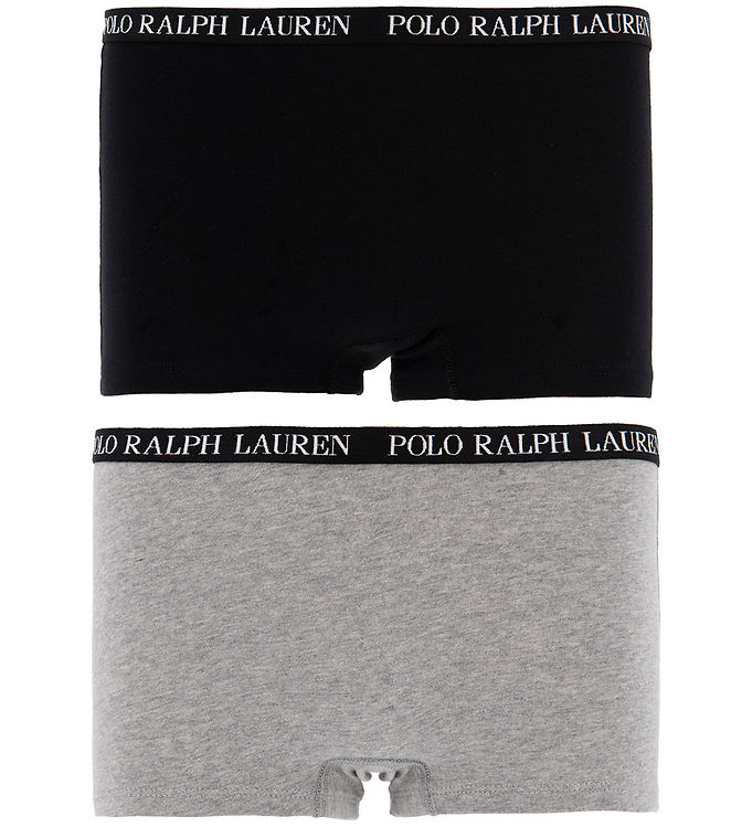 Polo Ralph Lauren Hipsters - 2 pak - Sort/Gråmeleret