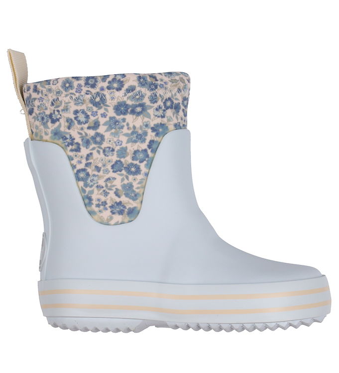 Wheat Gummistøvler - Mist Blue Flower Meadow unisex