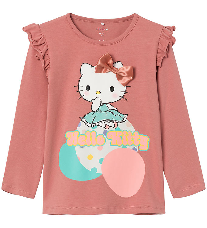 4: Name It Bluse - NmfJanice Hello Kitty - Ash Rose