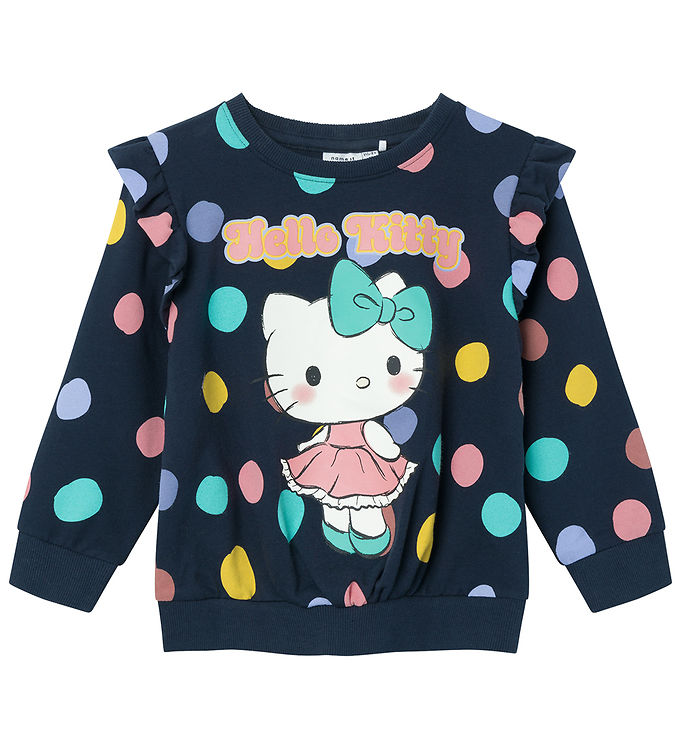 #2 - Name It Sweatshirt - NmfJasa Hello Kitty - Dark Sapphire