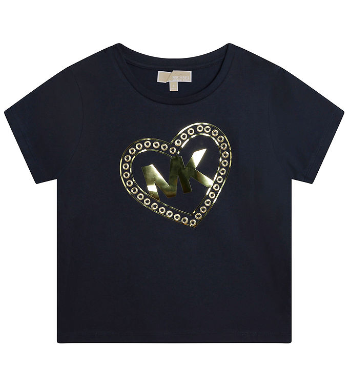 6: Michael Kors T-shirt - Navy m. Guld