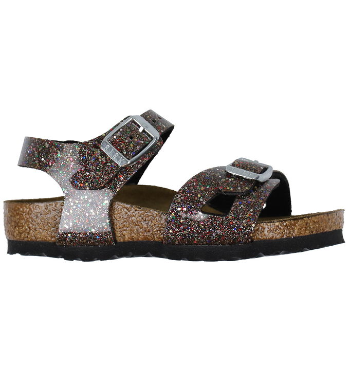 Birkenstock Sandaler - Rio Plain Cosmic Sparkle Black Multi female