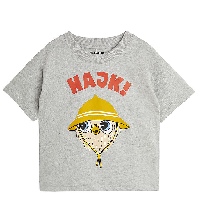 8: Mini Rodini T-shirt - Hike SP - Grey Melange
