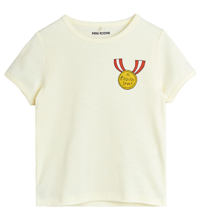 10: Mini Rodini T-shirt - Medal - Hvid