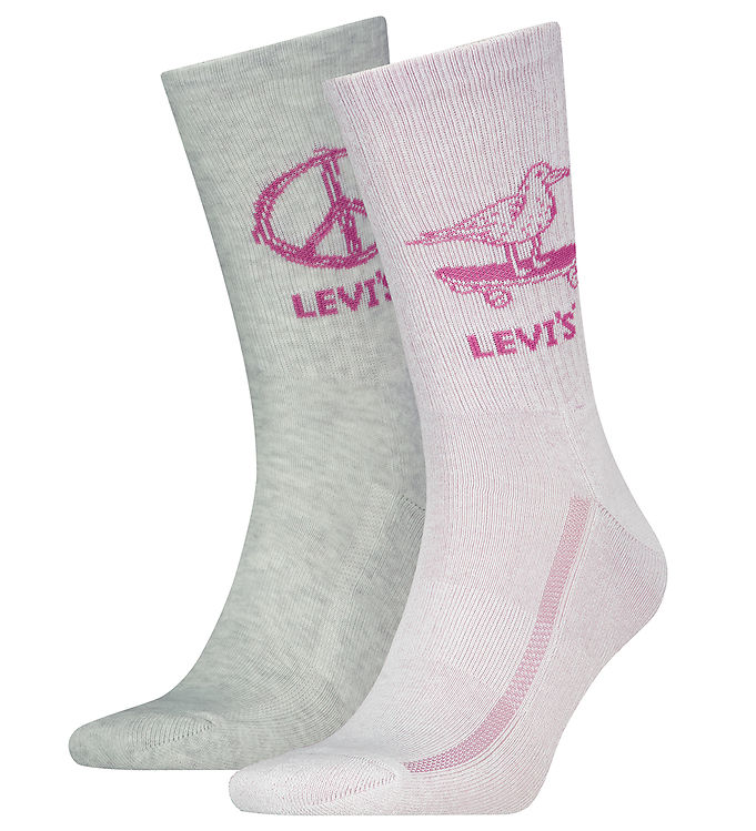 Levi's Strømper - 2-Pak - Pink Kombi