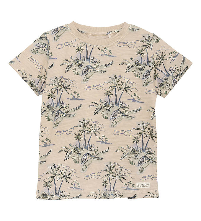 7: En Fant T-shirt - Slub - Cement m. Print