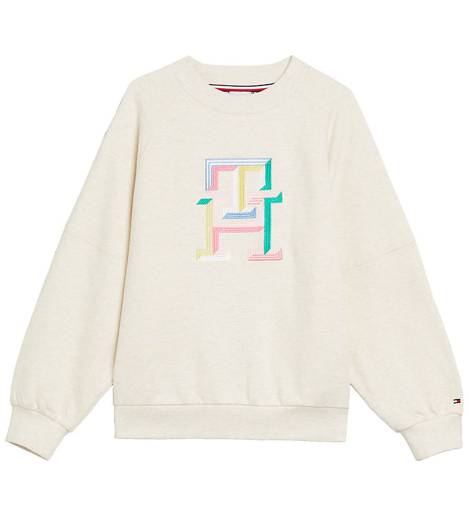 Tommy Hilfiger Sweatshirt - Multi Color Monogram - Calico Heathe