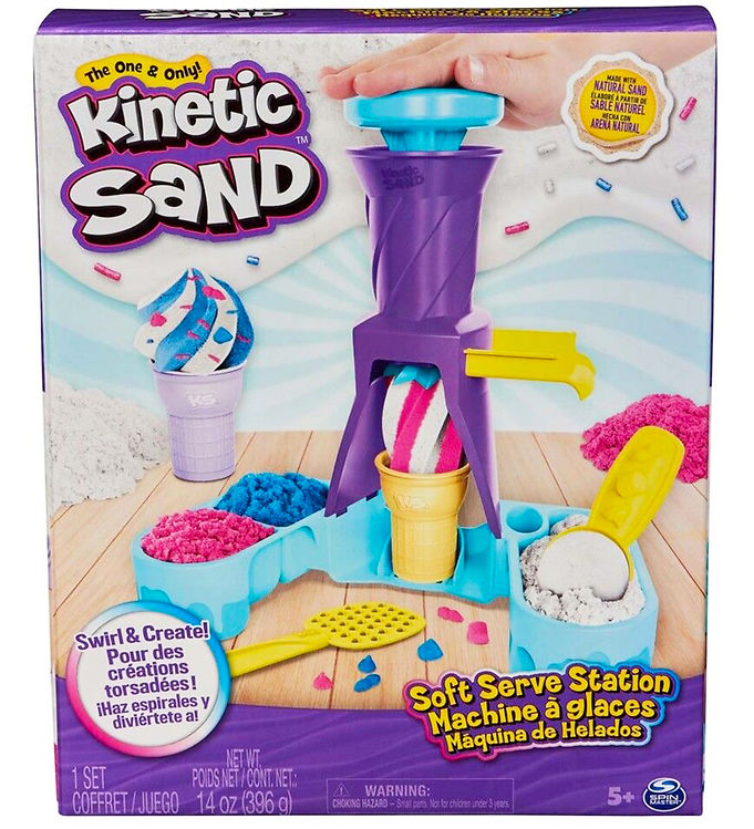 Kinetic Sand Sandsæt - Soft Serve Station 396 g unisex