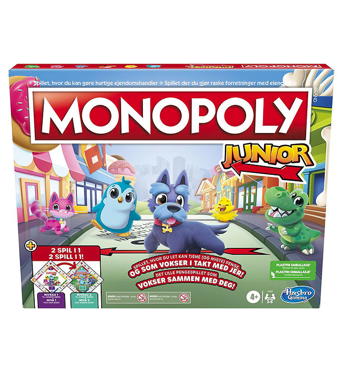 Billede af Hasbro Brætspil - Monopoly Junior - 2-i-1