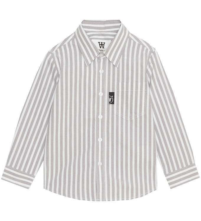 6: Wood Wood Skjorte - Oli - Steel Grey