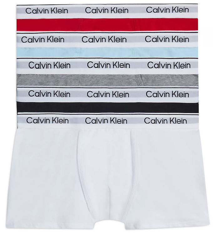Calvin Klein Boxershorts - 5-pak - Sort/Grå/Hvid/Rød/Lyseblå