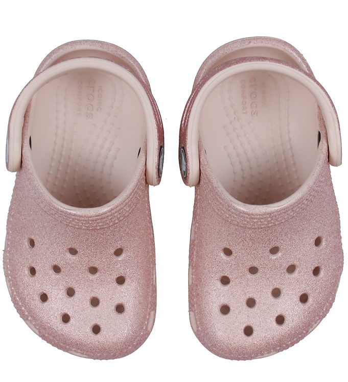 Crocs Sandaler - Classic Glitter Clog T - Quartz Glitter