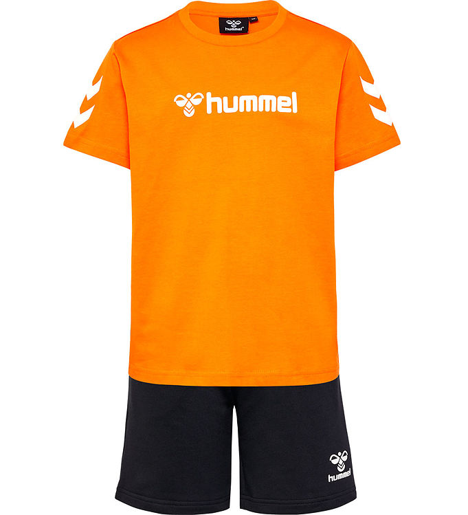Hummel Shorts/T-shirt - hmlNovet - Persimmon Orange