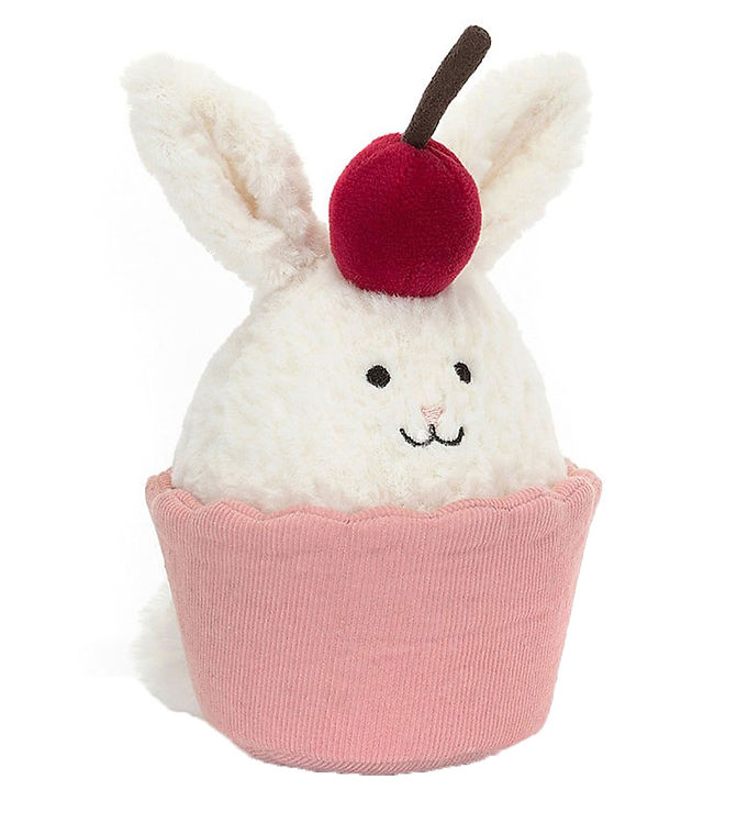 Jellycat Bamse - 14x10 cm Dainty Dessert Bunny Cupcake female